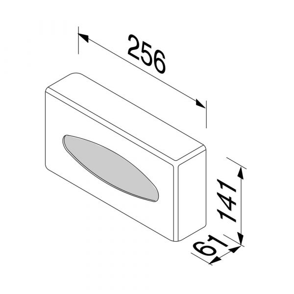 Tissue dispenser freestanding / wall-mounted Chrome (911210-02) - Image 6