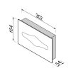 Tissue dispenser recessed Chrome (91123) - Image 3