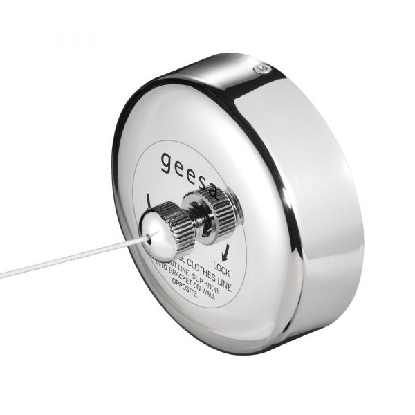Washing line retractable Polished stainless steel (91134)