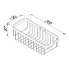 Shower basket 27 cm Chrome (91140) - Image 4