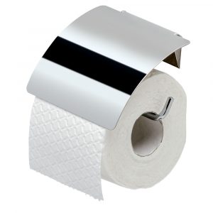 Toilet roll holder with cover Chrome (91145)