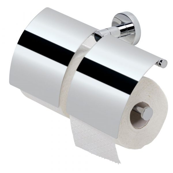 Toilet roll holder with cover double Chrome (91148)