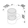 Glass holder with glass Chrome (914502-02) - Image 4