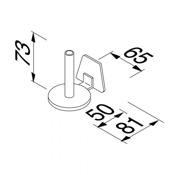 Spare toilet roll holder Chrome (915128) - Image 3
