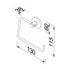 Toilet roll holder without cover Chrome (915309-02) - Image 3