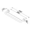 Towel rail double 60 cm Chrome (915356-02-60) - Image 2
