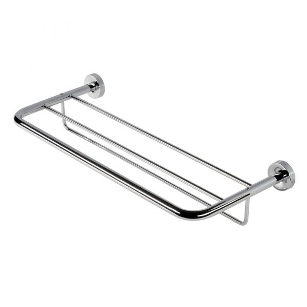 Towel rail with shelf 60 cm Chrome (915552) - Image 2