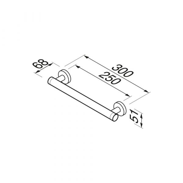 Grab rail 30 cm Chrome (915806-02) - Image 4