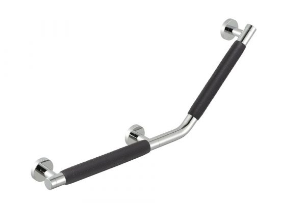 Grab rail 135° - Right-handed Chrome (anti-slip handle included) (915809-62-R)