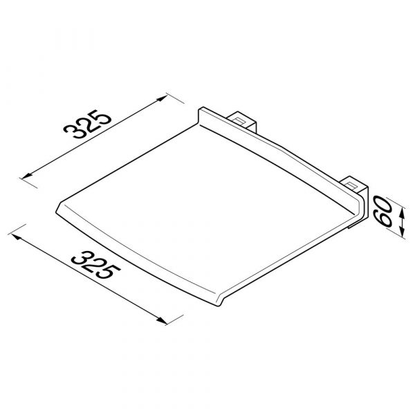 Shower seat foldable White (915819-02) - Image 6