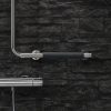 Shower riser rail with grab rail Chrome - Left-handed (anti-slip handle included) (915825-62-L) - Image 2