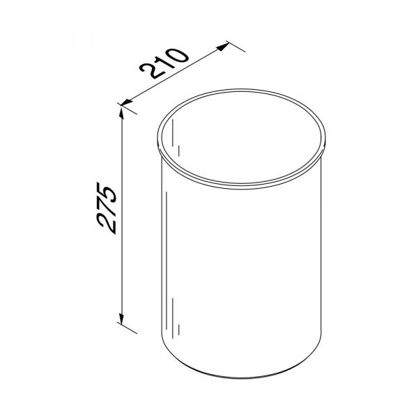 Rubbish bin 9 litres freestanding Chrome (91640) - Image 3