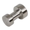 Toilet accessories set - Toilet brush and holder - Toilet roll holder with cover - Towel hook - Brushed stainless steel (916500-05-115) - Image 3