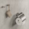 Toilet accessories set - Toilet brush and holder - Toilet roll holder with cover - Towel hook - Brushed stainless steel (916500-05-115) - Image 4