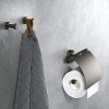 Toilet roll holder with cover Brushed metal black (916508-09) - Image 4