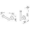 Toilet roll holder / Spare toilet roll holder Brushed stainless steel (916509-05) - Image 5