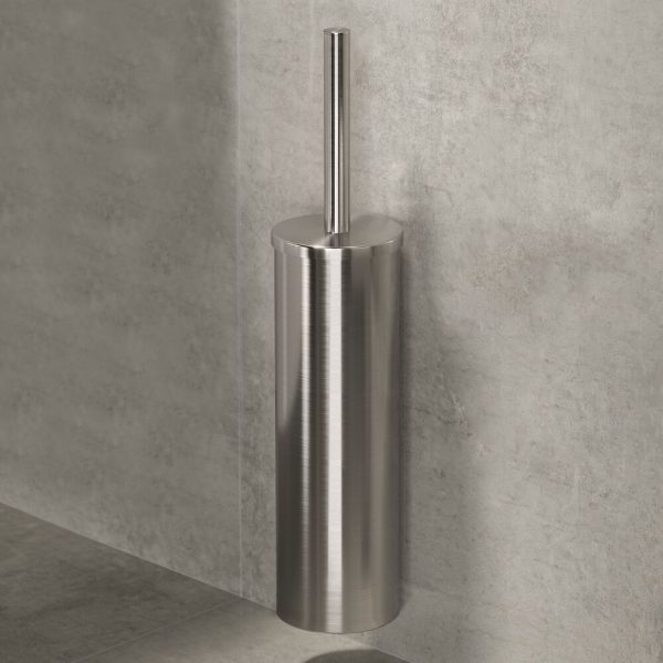 Toilet brush and holder Brushed stainless steel (white brush head) (916511-05) - Image 3
