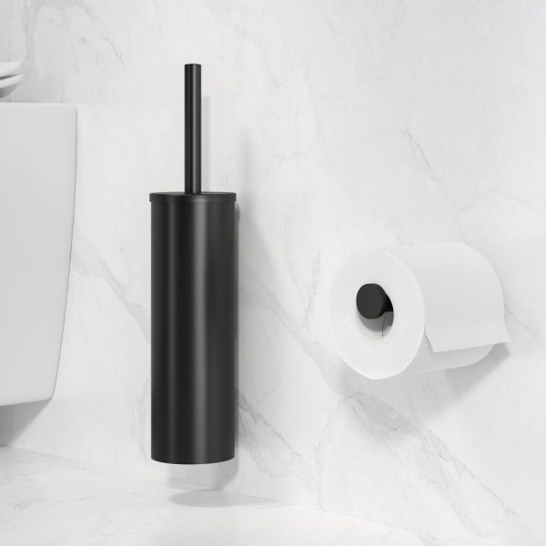 Toilet brush and holder Black (black brush head) (916511-66) - Image 4