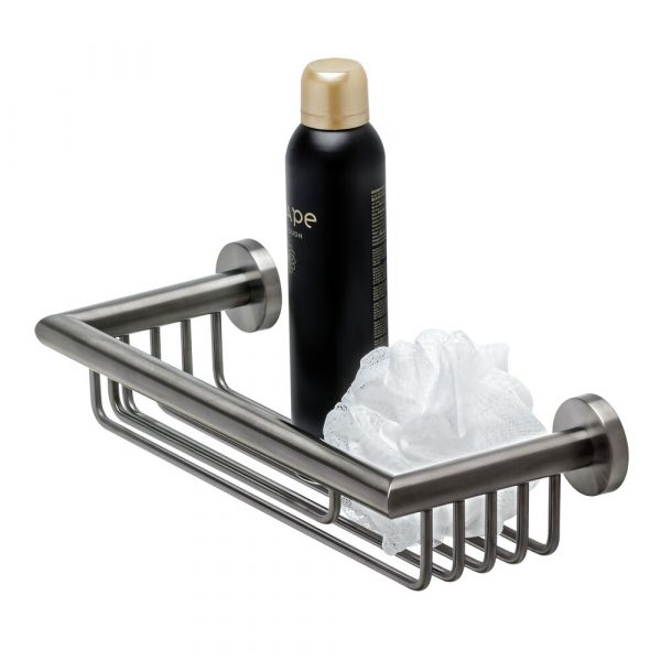 Shower basket 30 cm Brushed metal black (916514-09-30)