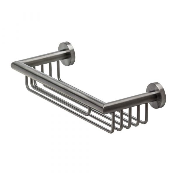 Shower basket 30 cm Brushed metal black (916514-09-30) - Image 2