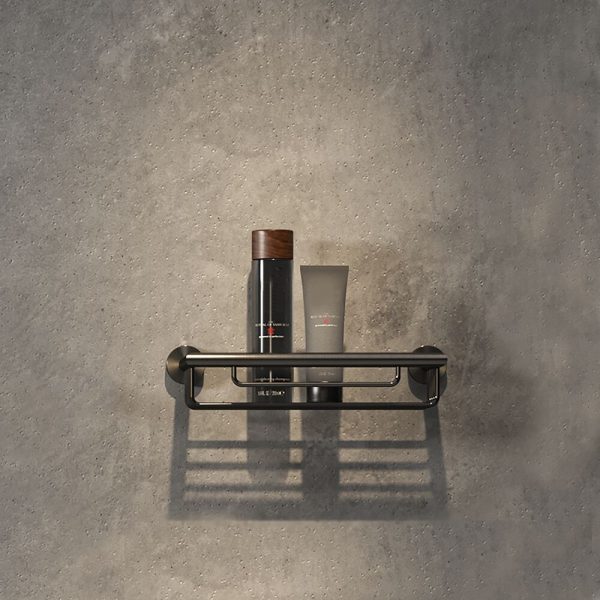 Shower basket 30 cm Brushed metal black (916514-09-30) - Image 3