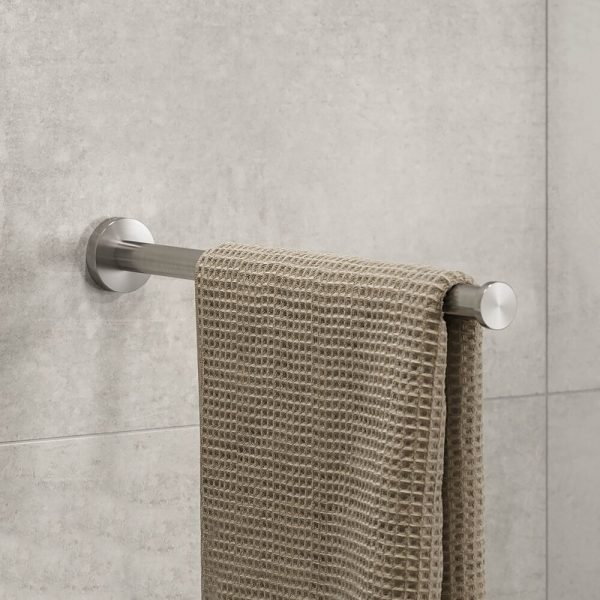 Towel rail with 1 arm Brushed stainless steel (916519-05) - Image 4