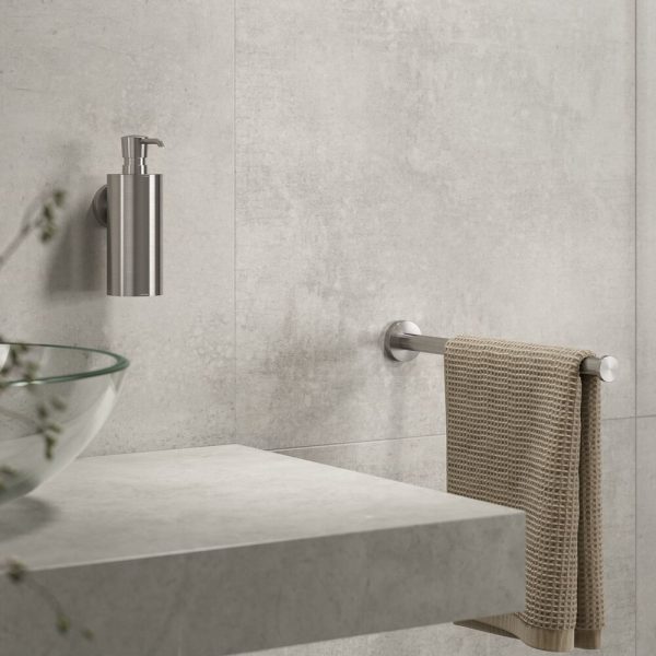 Towel rail with 1 arm Brushed stainless steel (916519-05) - Image 5