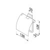 Toilet roll holder with cover Chrome (916808-02) - Image 4