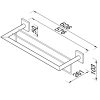 Towel rail with shelf 60 cm Chrome (916852-02) - Image 2