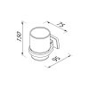 Glass holder with glass Chrome (917138-HG) - Image 4
