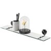 Bathroom shelf 60 cm Brushed metal black (917201-09-60)