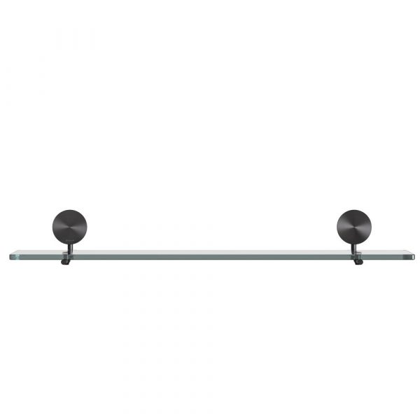 Bathroom shelf 60 cm Brushed metal black (917201-09-60) - Image 2
