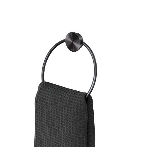 Towel Ring Brushed metal black (917204-09)