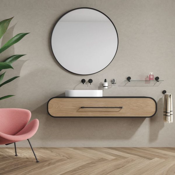 Towel rail with 1 arm Black (917205-06) - Image 3