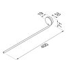 Towel rail with 1 arm Black (917205-06) - Image 4