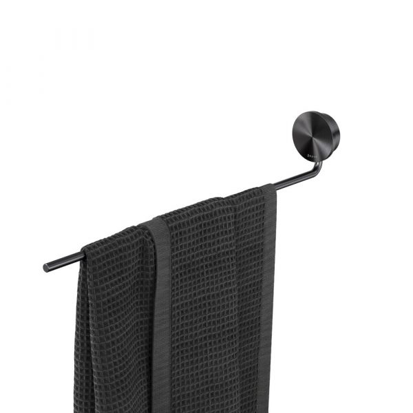 Towel rail with 1 arm Brushed metal black (917205-09)