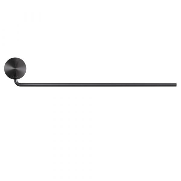 Towel rail with 1 arm Brushed metal black (917205-09) - Image 2