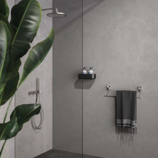Towel rail 45 cm Brushed stainless steel (917207-05-45) - Image 3