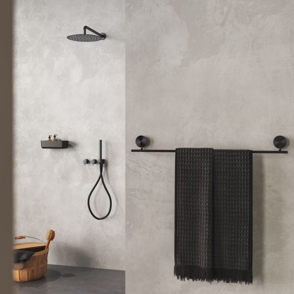Towel rail 60 cm Brushed metal black (917207-09-60) - Image 3
