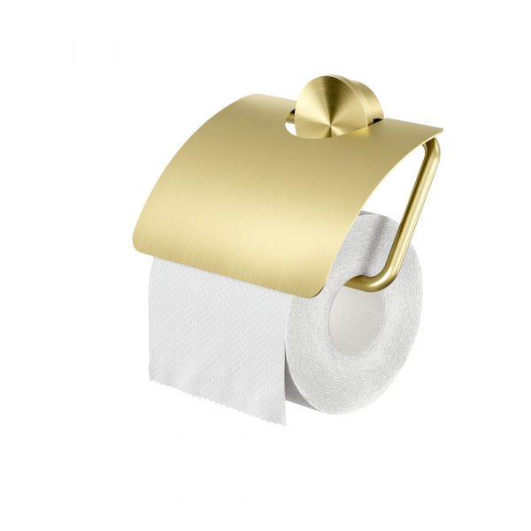 Toilet roll holder with cover Brushed gold (917208-07)