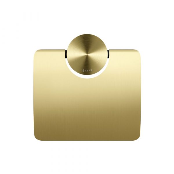 Toilet roll holder with cover Brushed gold (917208-07) - Image 2