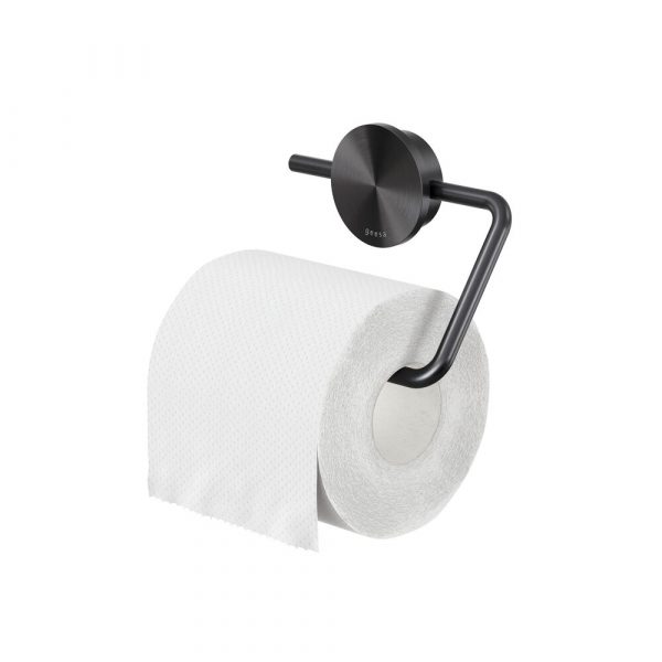 Toilet roll holder without cover Brushed metal black (917209-09)