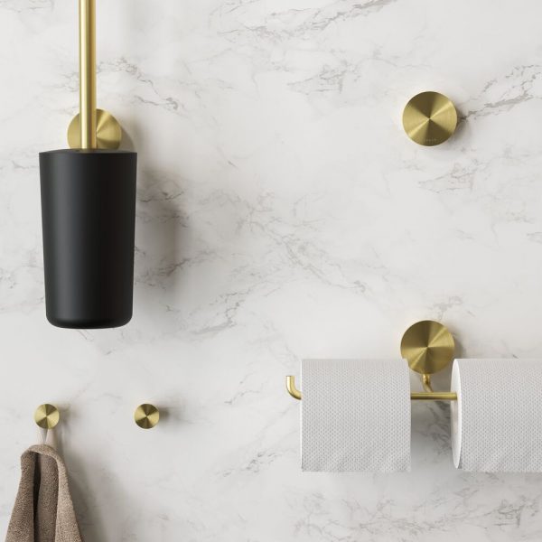 Toilet brush and holder Brushed gold (917211-07) - Image 3