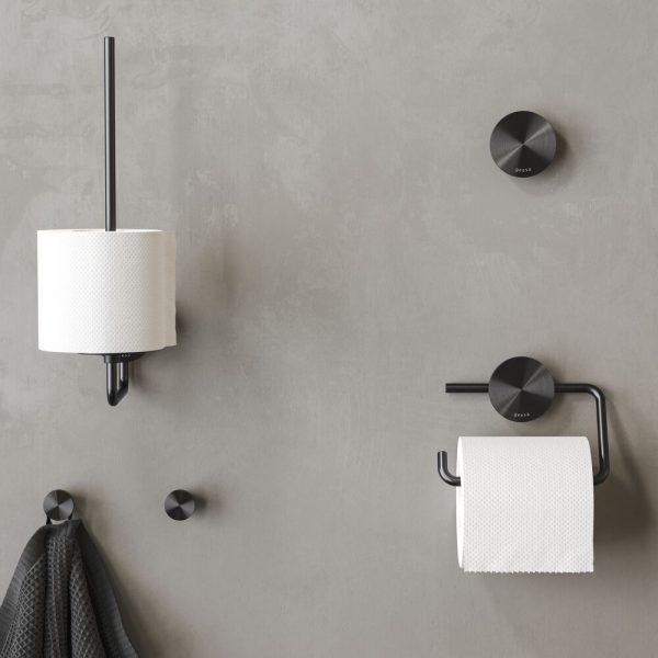 Spare toilet roll holder Brushed metal black (917212-09) - Image 3