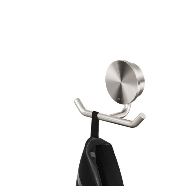 Towel hook double Brushed stainless steel (917215-05)