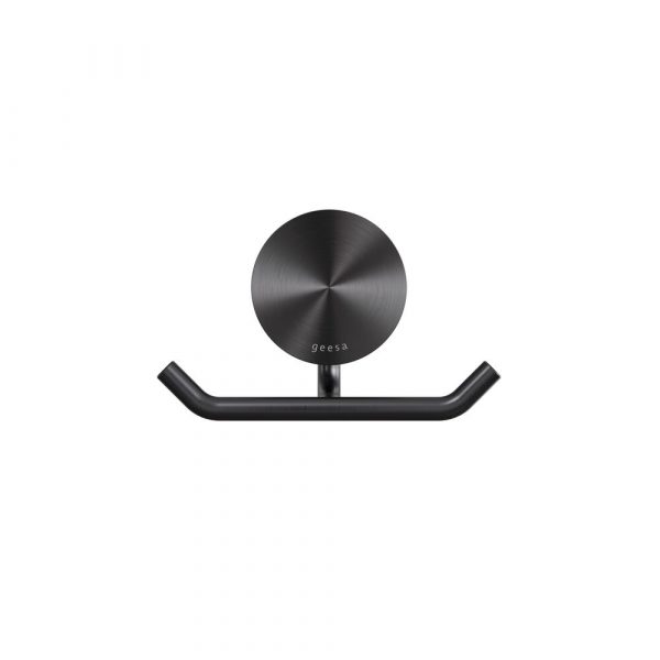 Towel hook double Brushed metal black (917215-09) - Image 2