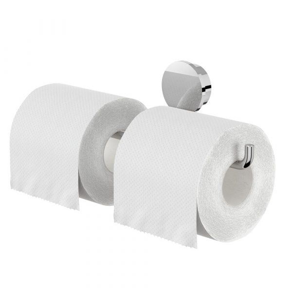 Toilet roll holder double Chrome (917218-02-ABS)