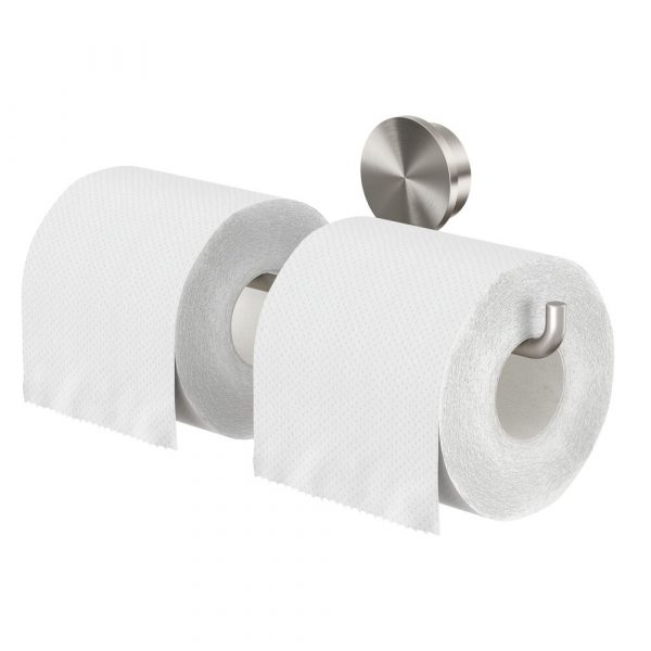 Toilet roll holder double Brushed stainless steel (917218-05)