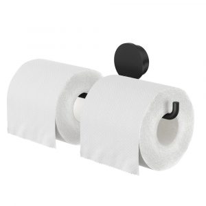 Toilet roll holder double Black (917218-06)