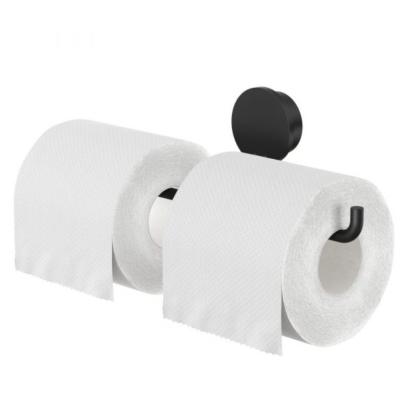 Toilet roll holder double Black (917218-06)